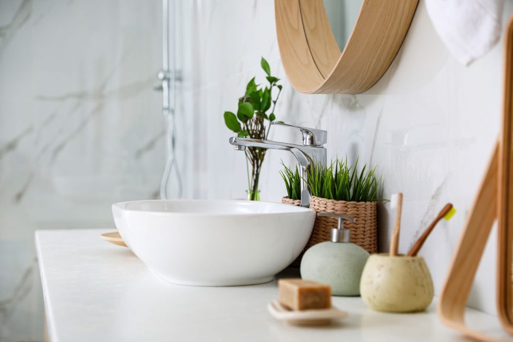 Photo of stylish bathroom renovation