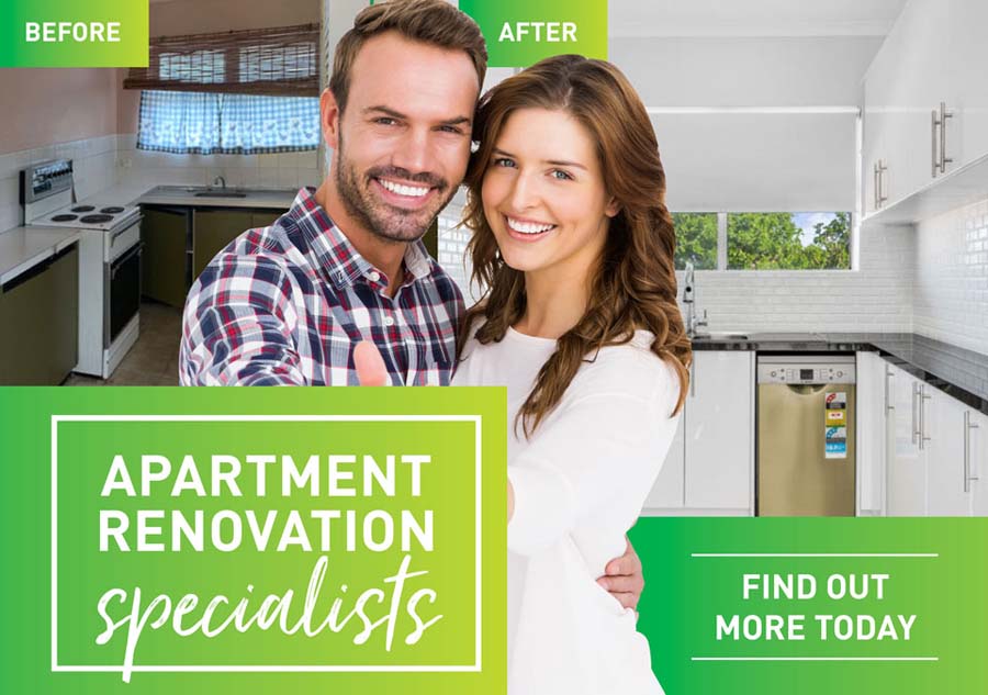 Apartment renovation promotional banner