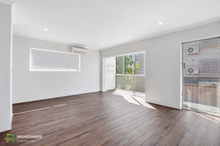 Unit living room renovation.