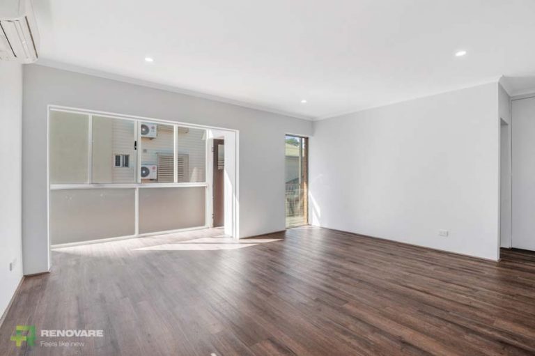 Living room renovation in an apartment