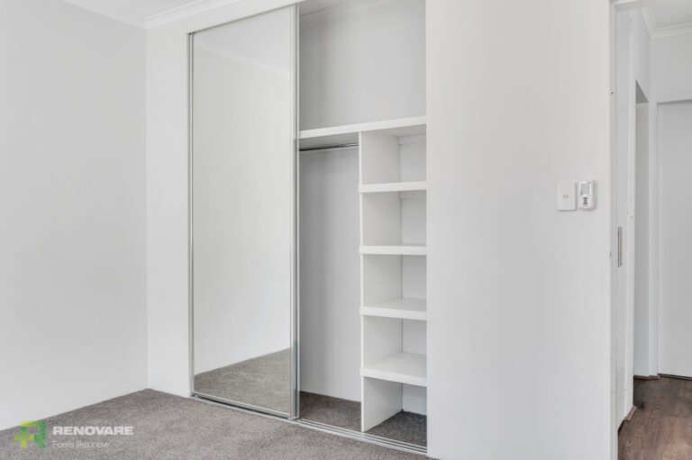 Built in wardrobe as part of a renovation in an apartment